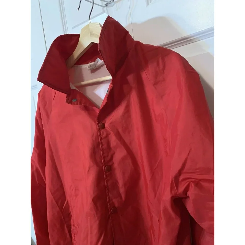 Vintage 90's Hartwell Continental Red Sox Jacket Windbreaker‎ Sz L Red Men’s